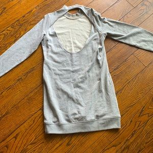 Sweater dress sexy open back